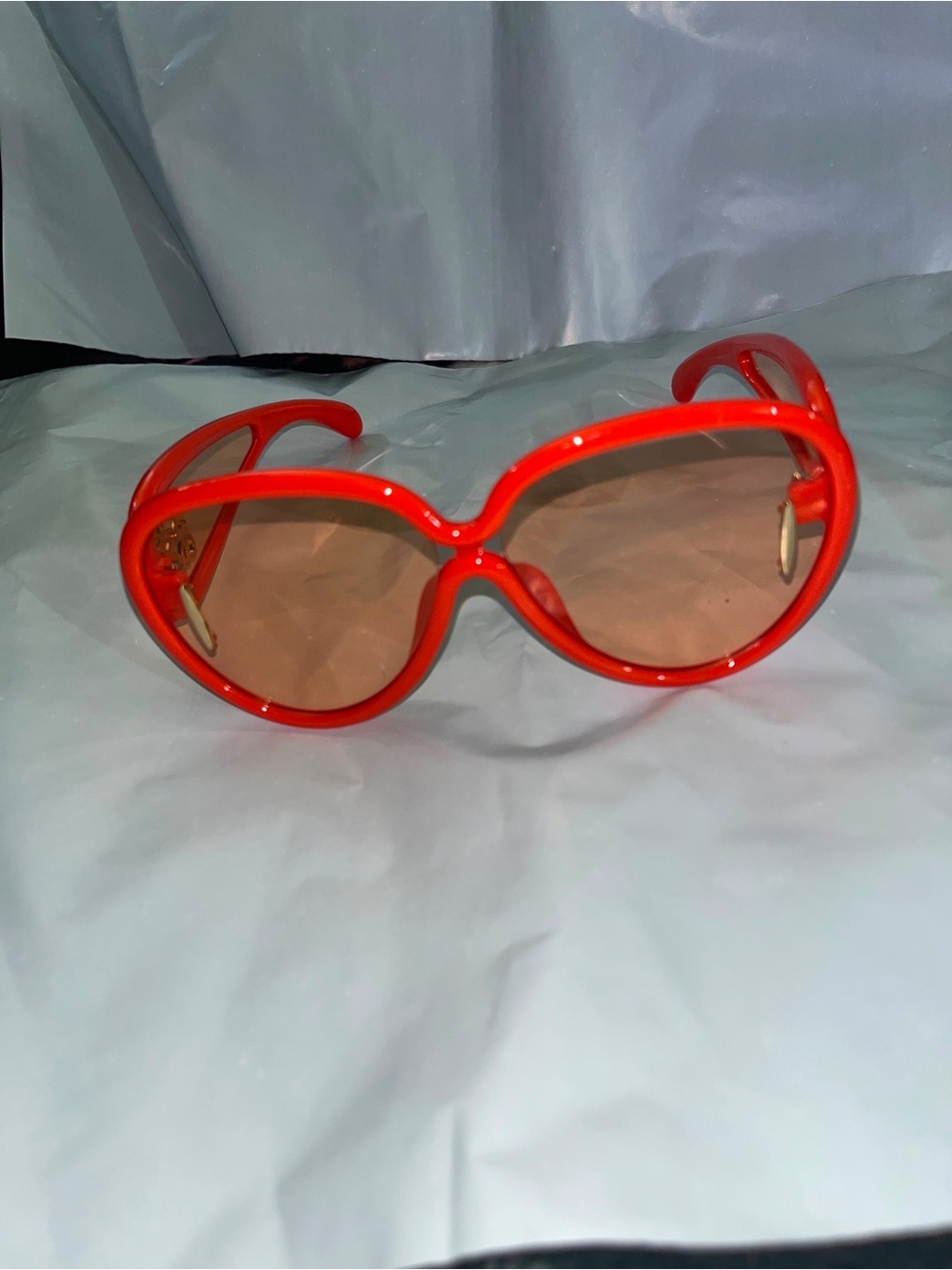 Red Oversized Womens Sunglasses - Bold Retro Frame